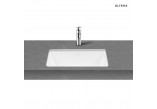 Aufsatzwaschtisch Oltens Hamnes, 60x42,5cm, oval, ohne Überlauf, powłoka SmartClean, weiß