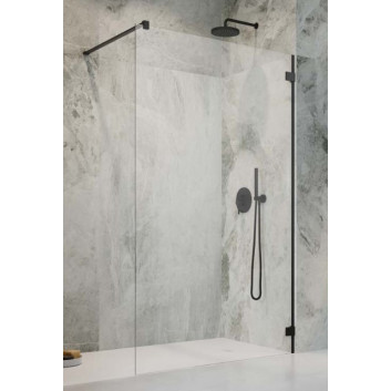 Duschkabine Radaway Essenza Pro Gold Walk-in 120, Glas transparent, profil golden