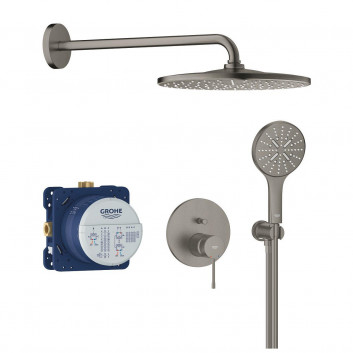Dusch-set Unterputz mit Kopfbrause Rainshower mono 310 , Grohe Essence, rostfreier Stahl