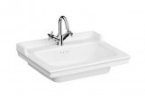Waschtisch Vitra Valarte 80x53 cm Retro, mit Anschluss na baterie - weiß