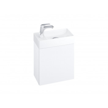 Schrank pod umywalkę mini Ravak SD Classic II 40x22x50 cm, hängend, Version links - weiß Glanz