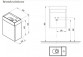 Schrank pod umywalkę mini Ravak SD Classic II 40x22x50 cm, hängend, Version links - weiß Glanz
