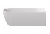 Badewanne freistehend do ściany Ravak Freedom Corner 170x80 cm, wariant prawy - weiß, osłona odpływu weiß