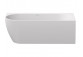 Badewanne freistehend Ravak Freedom Corner II Tec 175x86 cm, wariant prawy - Smoke Grey-weiß, osłona odpływu weiß
