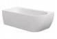 Badewanne freistehend do ściany Ravak Freedom Corner 170x80 cm, wariant prawy - weiß, osłona odpływu weiß