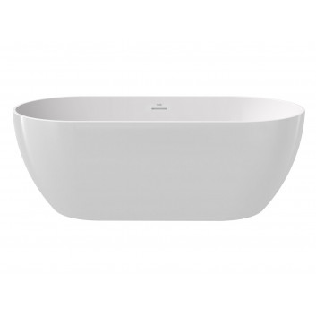 Badewanne freistehend do ściany Ravak Freedom Corner 170x80 cm, wariant lewy - weiß, osłona odpływu weiß