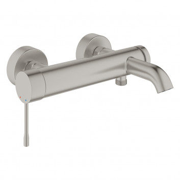 Wannenbatterie Grohe Essence, Aufputz, Einhebel- - phantom black