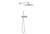 Dusch-set Blue Water Boston Unterputz mit Kopfbrause okrągłą 25 cm und Dusche - nikiel