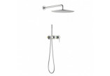 Dusch-set Blue Water Boston Unterputz mit Kopfbrause okrągłą 25 cm und Dusche - nikiel
