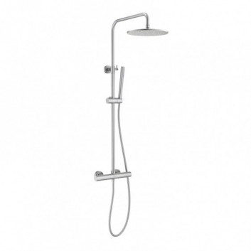 Dusch-set Blue Water Boston Unterputz mit Kopfbrause okrągłą 25 cm und Dusche - nikiel