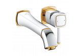 Waschtischarmatur Grohe Grandera mit 2-Anschlüssen, Rozmiar L - Chrom / golden