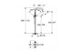 Bidetarmatur Grohe Grandera Einhebel- - Chrom / golden
