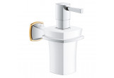 Halter Grohe Grandera z ceramicznym dozownikiem na mydło - Chrom / golden