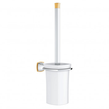 Halter Grohe Grandera z ceramicznym dozownikiem na mydło - Chrom / golden