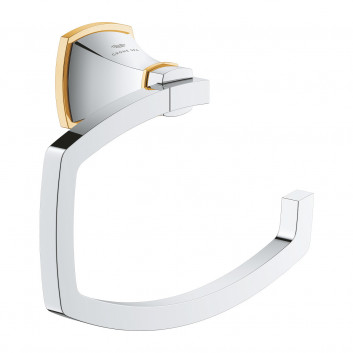Halter Grohe Grandera z ceramicznym dozownikiem na mydło - Chrom / golden