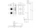 Duschsystem Omnires Contour, Unterputz, 2 wyjscia wody, Kopfbrause rund 250mm, Handbrause 1-Funktions-, golden szczotkowany