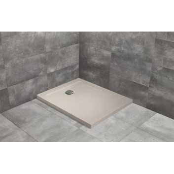 Duschwanne rechteckig Radaway Doros D, 130x90cm, Acryl-, stone white
