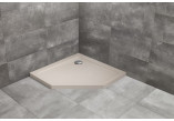 Duschwanne rechteckig Radaway Doros F, 140x80cm, Acryl-, stone white