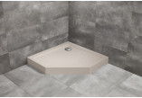 Duschwanne rechteckig Radaway Doros F Compact, 140x80cm, Acryl-, stone weiß