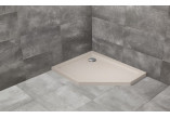 Duschwanne fünfeck lewy Radaway Doros PT E 100x80cm weiß