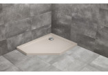 Duschwanne fünfeck lewy Radaway Doros PT E 100x80cm - stone kaszmirowy