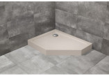 Duschwanne fünfeck lewy mit Verkleidung Radaway Doros PT E Compact 100x80cm weiß
