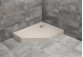 Duschwanne fünfeck lewy mit Verkleidung Radaway Doros PT E Compact 100x80cm - stone kaszmirowy