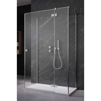 Tür Dusch- Radaway Essenza New KDJ+S 90 cm, links, profil Chrom, transparentes Glas