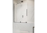 Parawan nawannowy Radaway Furo Gold PND II, prawy, Glas transparent, 100x150cm, przesuwny, golden profil