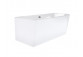Eck-badewanne freistehend Corsan Intero 150 x 74,5 cm weiß, montaż prawostronny, korek klik-klak Chrom