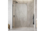 Tür Schiebe- walk-in Radaway Furo, rechts, mit Wand, 160x200cm, Glas transparent, profil Chrom