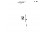 Set Oltens Onega (S) Unterputzarmatur mit Kopfbrause 25 cm Vindel (S)i kompletem Dusch- Sog Chrom 36621100