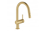 Küchenarmatur mit herausziehbarem Auslauf GROHE Minta 1/2", Einhebel- - brushed warm sunset