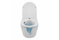 Becken abgehängt WC Balneo Luna Tornado 36,5x48,5 cm, weiß bez kołnierza mit WC-Sitz mit Softclosing z duroplastu