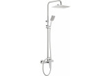 Dusch-set Deante Tubo Aufputz- mit Kopfbrause 28,8 cm - Chrom 