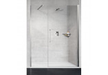 Tür Dusch- für die Nische Novellini Young 2.0 1BS Falt-, zakres regulacji 77-81 cm, profil Chrom, transparentes Glas, rechte Version