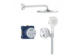 Dusch-set Grohe Precision Thermostat mit Kopfbrause Vitalio Rain Mono 310 - Chrom
