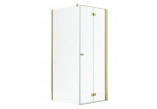 Tür Dusch- Radaway Nes Gold KDJ B 100, Falt-, links, 1000x2000mm - Glas transparent, profil golden Glanz