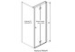 Tür Dusch- Radaway Nes Gold KDJ B 100, Falt-, links, 1000x2000mm - Glas transparent, profil golden Glanz