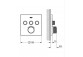 Unterputzarmatur Grohe Grohtherm SmartControl thermostatisch 3-Empfänger wody Farbe rostfreier Stahl