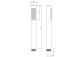 Handbrause 1-Funktions- , Deante Square, nero