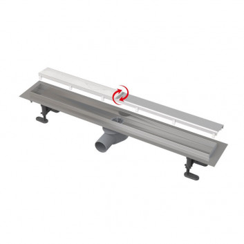 System Ablauf- zum Einbau w ścianie Alcaplast Eden 1050 rostfreier Stahl