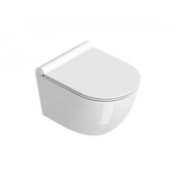 Becken Catalano Sfera 55x35 cm hängend Silentech (bez kołnierza) - tortora matt