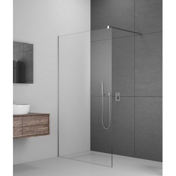 Wand Walk-In Radaway Modo New II 120, 118.5-119.5x200cm, Chrom, Glas transparent- sanitbuy.pl