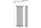 Grzejnik Vasco Niva N1L1 pionowa 42x182 cm - weiß standardowy