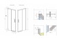 Tür wnękowe 100cm x 200.5cm links Glas transparent Chrom Radaway Idea DWJ- sanitbuy.pl
