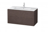 Schrank Unterbau- Duravit L-Cube, hängend 1020 x 481 mm - Eiche dunkel szczotkowany