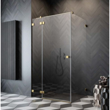 Tür Kabine prysznicowej Radaway Essenza 8 KDJ 100, links, 1000x2000mmm, Glas transparent, Gold szczotkowane