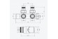 Zintegrowany Set thermostatisch Excellent Volaro 2.0, prawy, weiß