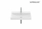 Kleiner waschtisch zur Wandmontage Roca Ona 65x46 cm FINECERAMIC® - weiß